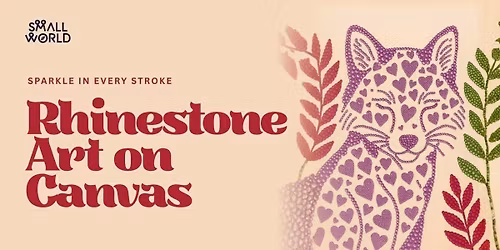 Rhinestone Art on Canvas