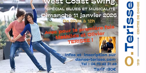Stage West Coast Swing Blues et Musicalit\u00e9 avec Mathilde et Olivier TERISSE