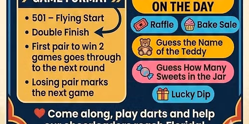 DARTS TOURNAMENT FUNDRAISER