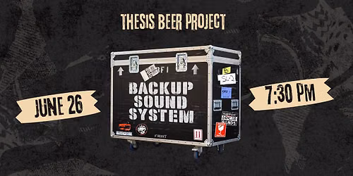 Backup Sound System at Thesis Beer Project