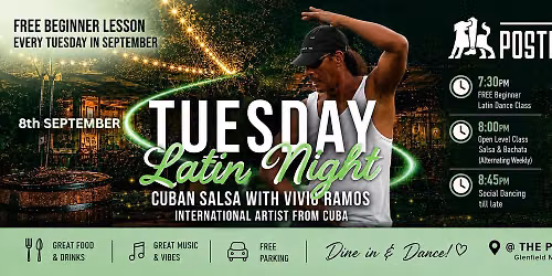 TUESDAY Latin Night at The Postman's Leg - Glenfield