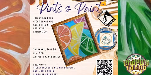 Pints & Paints w\/ A. Key Designs at Adventure Brewing 