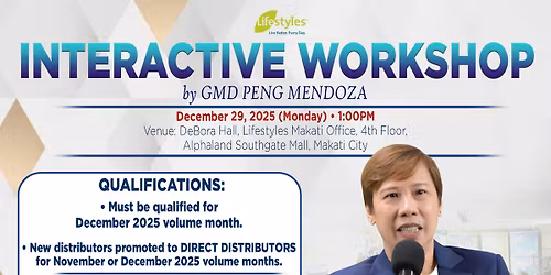 INTERACTIVE WORKSHOP BY GMD PENG MENDOZA
