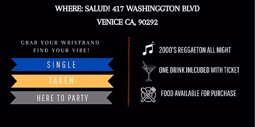 Nos Vemos Tonight Presents: NO MORE SWIPING A 2000s Reggaet\u00f3n Dating Party