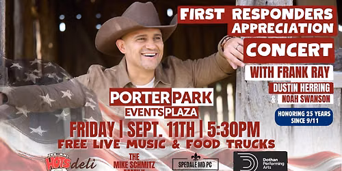 First Responders Appreciation Concert at Porter Park | Honoring 25 Years Since 9\/11
