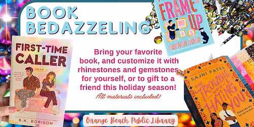 Crafty Adults- Book Bedazzeling 