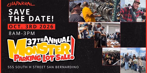 Chaparral Motorsports Monster Parking Lot Sale