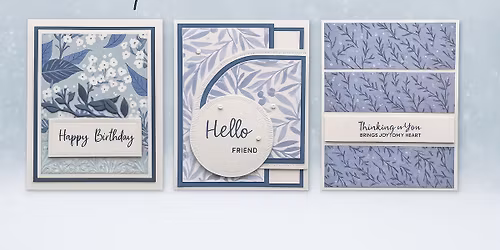 The Happy Winter Blues Card Workshop