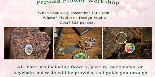 Floral Keepsakes: UV Resin Workshop