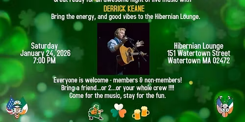 Derrick Keane Playing in Hibernian Lounge