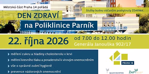 DEN ZDRAV\u00cd NA POLIKLINICE PARN\u00cdK