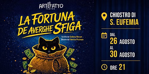 "La fortuna de averghe sfiga" commedia brillante dialettale