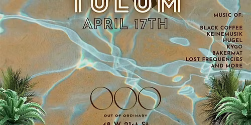 Get lost in NYC's tropical escape with house music & boho vibes