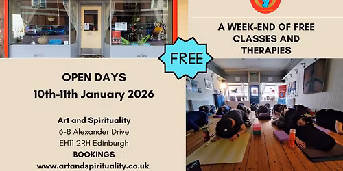 Open Days: free classes and therapies at Art and Spirituality
