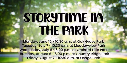 Storytime in the Park