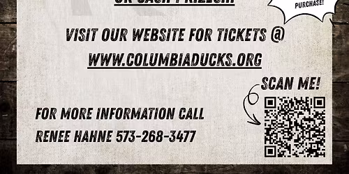 Columbia Ducks Unlimited Bingo