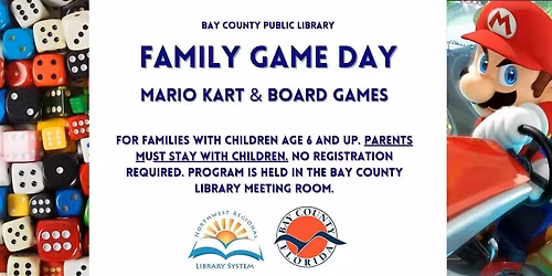 Family Game Day (Families with kids ages 6+)