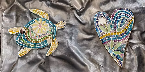 Beginning Mosaics Workshop: Turtle or Heart Design