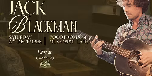 Dinner with Music from Jack Blackman \ud83c\udfb6