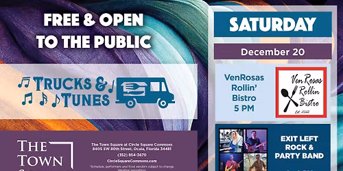 Trucks & Tunes with VenRosas Rollin' Bistro & Exit Left Rock & Party Band