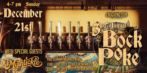 3rd Annual BOCK POKE at Laughing Sun Brewing