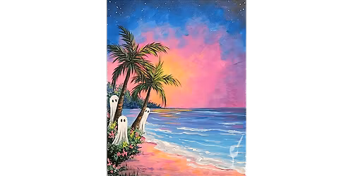 Tropical Beach Ghosts - Paint and Sip in Houston | Classpop!\u2122