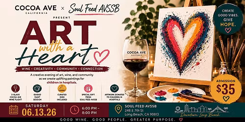 Art With a Heart \u2014 Sip, Paint & Give Back