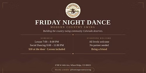 Friday Night Dance · Country Swing in Wheat Ridge