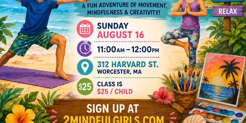 Kids (5-9) Tropical Island Adventure Yoga & Art