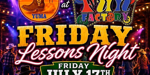 Friday Night Line Dance Lessons with Stompin' Ground Yuma