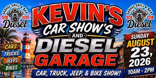 Kevin's Car Show's and Diesel Garage Car, Truck, Jeep, & Bike Show!
