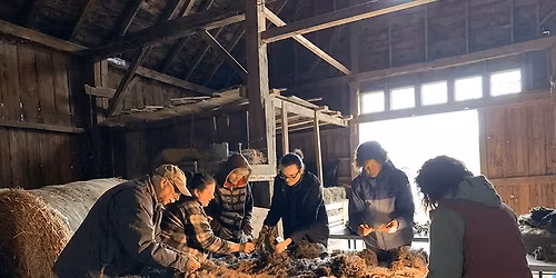 Washing, Skirting, and Preparing a Freshly-Shorn Fleece from the Shakers\u2019 Flock
