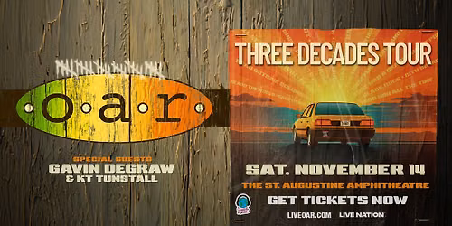 O.A.R. Three Decades Tour