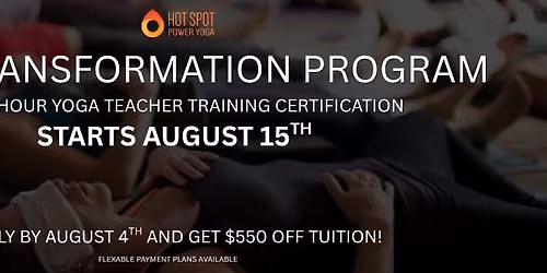 Life Transformation Program Starts August 15th!