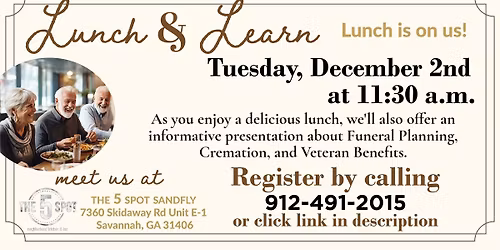 FREE Lunch & Learn