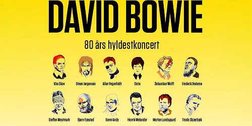 David Bowie 80 \u2013 En hyldestkoncert \/ TRAIN \u2013 *UDSOLGT*