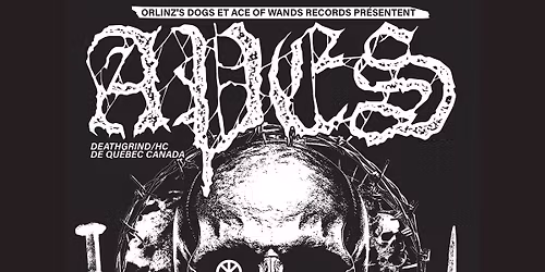 APES \u2795 BRASIERS \/\/ Soir\u00e9e Hardcore - Deathgrind @ Dropkick Bar Orl\u00e9ans