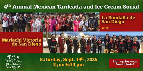 4th Annual Summer Tardeada Mexican Dance Party and Ice Cream Social