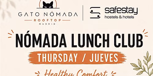 Healthy Comfort Thursday \u00b7 N\u00f3mada Lunch Club Madrid