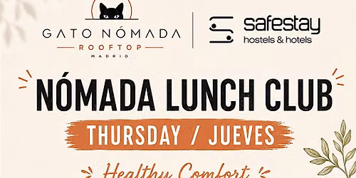 Healthy Comfort Thursday \u00b7 N\u00f3mada Lunch Club Madrid