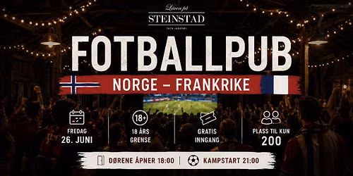 FOTBALLPUB (Norge - Frankrike)