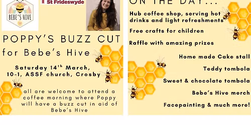 Poppy's Buzz Cut Coffee Morning for Bebe's Hive