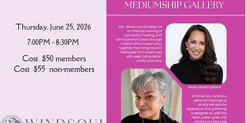 Mediumship Gallery with Teresa Baker-Opland & Gurdeep Bhogal