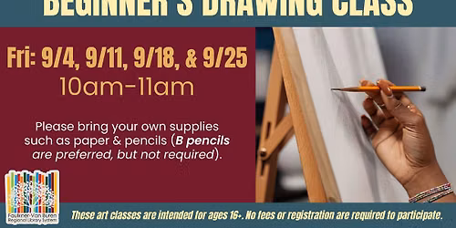 Beginner's Drawing Class \u2013 with Christina Blum