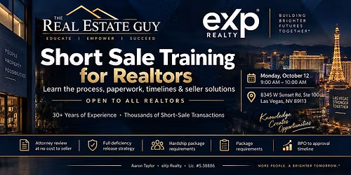Las Vegas Short Sale Training for Realtors: From Listing to Closing