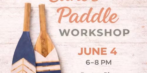 DIY Canoe Paddle Painting