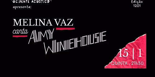 Melina Vaz canta Amy Winehouse - "Ocidente Ac\u00fastico"