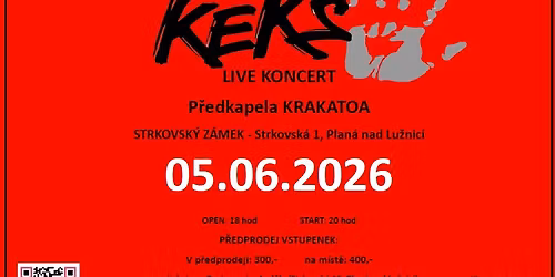 LIVE KONCERT KEKS - PLAN\u00c1 NAD LU\u017dNIC\u00cd