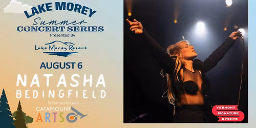 Summer Concert: Natasha Bedingfield at Lake Morey Resort - Fairlee, VT