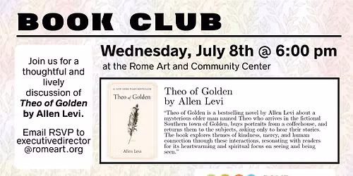 Book Club | Theo of Golden by Allen Levi
